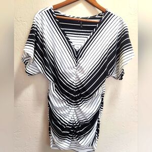 Maurices Black and White Stripe Top